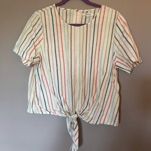 Madewell candy stripe top